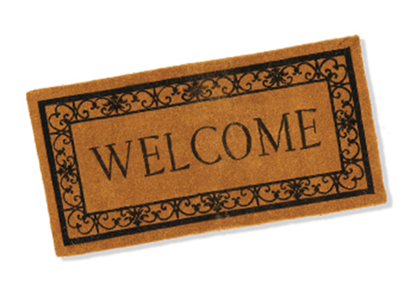 Coir Fibre Mats Printed-Koko Elegance